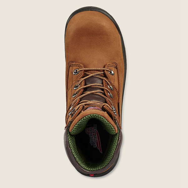 Safety Støvler Herre - Red Wing King Toe® - 8-Inch Waterproof Toe - Brune - PKOTZA-497